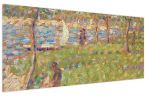 Slika - Georges Seurat, Study for "La Grande Jatte", reprodukcije (120x50 cm)