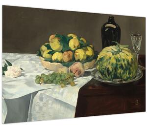 Slika - Edouard Manet, Still Life with Melon and Peaches, reprodukcije (90x60 cm)