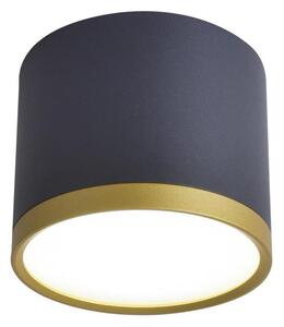 LED plafonjera TUBA LED/9W/230V crna/zlatna