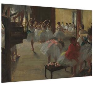 Staklena slika - Edgar Degas, The Dance Class, reprodukcije (70x50 cm)