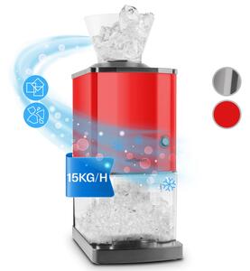 OneConcept Icebreaker, crvena, drobilica leda izvedbe 15 kg/h, obujma 3,5 l, saspremnikom za led, nehrđajući čelik