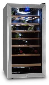 Klarstein Vivo Vino 26, 88 litara, hladnjak za vino, 26 boca, crni, LED