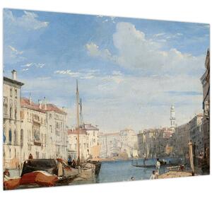 Staklena slika - Richard Parkes Bonington, The Grand Canal, reprodukcije (70x50 cm)