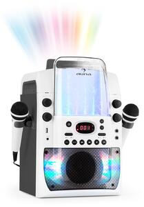 Auna Kara Liquida BT karaoke uređaj, svjetlosni show, vodena fontana, bluetooth, bijelo/siva boja