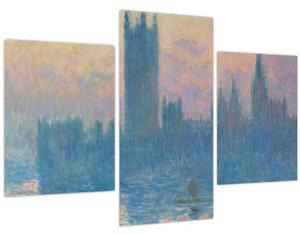 Slika - Claude Monet, The Houses of Parliament, Sunset, reprodukcije (90x60 cm)