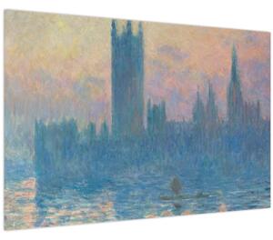 Slika - Claude Monet, The Houses of Parliament, Sunset, reprodukcije (90x60 cm)