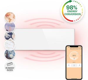 Klarstein Wonderwall Smart, infrapanel, infracrvena grijalica, 30 x 100 cm, 300W, tjedni timer, IP24, bijela