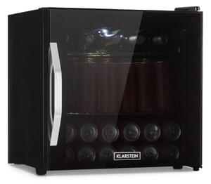 Klarstein Beersafe L Onyx, hladnjak za napitke, E, LED, 3 metalne rešetkaste police, staklena vrata, crni