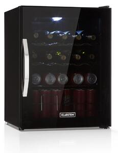 Klarstein Beersafe XL Onyx, hladnjak za napitke, D, LED, metalne rešetkaste police, staklena vrata