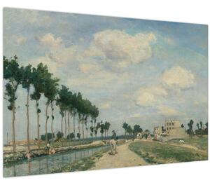 Slika - Johan Barthold Jongkind, The Towpath, reprodukcije (90x60 cm)
