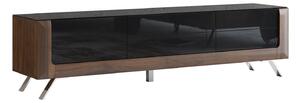 TV stol Austin BB104Sjajno crna, Orah, 199x52x48cm