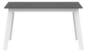 Stol Boston CE125Mat crna, Bijela, 77x85x140cm, EstensioneNastavak za produživanje, Medijapan, Drvo