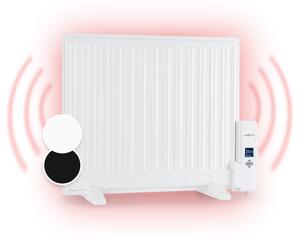 OneConcept Wallander, uljni radijator, 600 W, termostat, uljno zagrijavanje, ultra tanki dizajn, bijeli