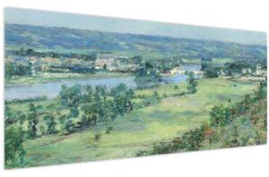 Slika - Theodore Robinson, The Valley of the Seine, From the Hills of Giverny, reprodukcije (120x50 cm)