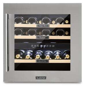 Klarstein Vinsider 36, hladnjak za vino, 2 zone hlađenja, 5-22 ° C, 94l, nehrđajući čelik