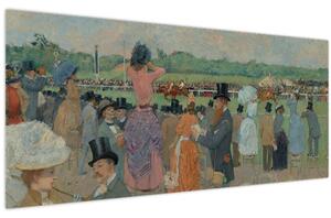 Slika - Jean-Louis Forain, The Races at Longchamp, reprodukcije (120x50 cm)