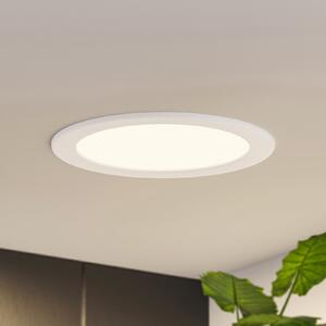 PRIOS Prios LED ugradna svjetiljka Cadance, bijela, 22 cm, set od 10 komada, CCT, prigušiva, Bijela, kupaonica, Aluminij, Okrugla ugradna svjetla