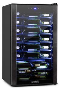 Klarstein Vinomatica, hladnjak za vino, 95l, upravljanje osjetljivo na dodir, 85W, 4-18 ° C, crna