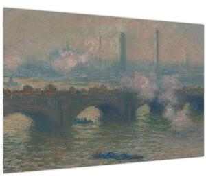 Slika - Claude Monet, Waterloo Bridge, Gray Day, reprodukcije (90x60 cm)