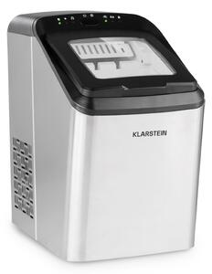 Klarstein Partytime, ledomat, prozirni led, 15 kg / 24 h, nehrđajući čelik, srebrni