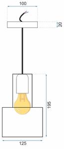 Viseća svjetiljka APP285-1 Srebrna