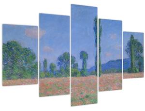 Slika - Claude Monet, Poppy Field (Giverny), reprodukcije (150x105 cm)