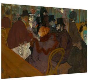 Slika - Henri de Toulouse-Lautrec, At the Moulin Rouge, reprodukcije (70x50 cm)