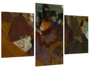 Slika - Henri de Toulouse-Lautrec, At the Moulin Rouge, reprodukcije (90x60 cm)