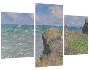 Slika - Claude Monet, Cliff Walk at Pourville, reprodukcije (90x60 cm)