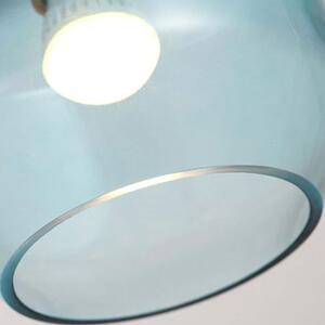 Staklena stropna svjetiljka plava APP433-1CP