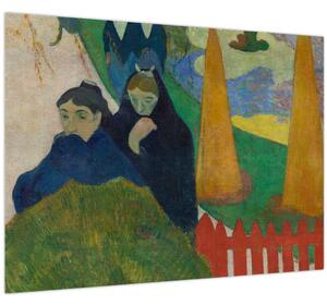 Staklena slika - Paul Gauguin, Arlésiennes (Mistral) , reprodukcije (70x50 cm)