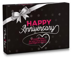 Spielehelden Happy Anniversary Black Edition, kartaška igra za parove, 110 pitanja, poklon kutija, na engleskom jeziku