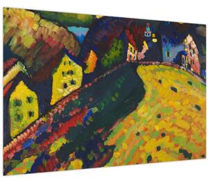 Slika - Vasily Kandinsky, Houses at Murnau, reprodukcije (90x60 cm)