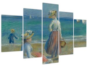 Slika - Auguste Renoir, Figures on the Beach, reprodukcije (150x105 cm)