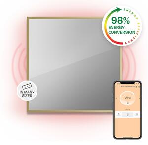 Klarstein La Palma 500 pametni grijač 2 u 1 infracrveni konvektor 60x60cm 500W ogledalo prednje