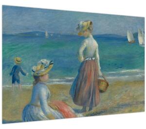 Slika - Auguste Renoir, Figures on the Beach, reprodukcije (90x60 cm)