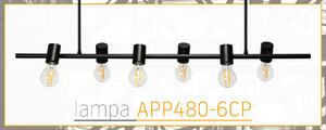 Stropna svjetiljka Metal Industrijska crna APP480-6CP