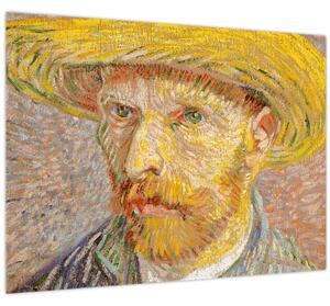 Slika - Vincent van Gogh, Self-Portrait with a Straw Hat (The Potato Peeler), reprodukcije (70x50 cm)