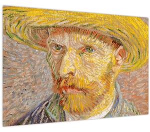 Slika - Vincent van Gogh, Self-Portrait with a Straw Hat (The Potato Peeler), reprodukcije (90x60 cm)