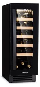 Klarstein Vinovilla 20, ugradbeni hladnjak za vino, 50 l / 20 boca, staklena vrata, inox