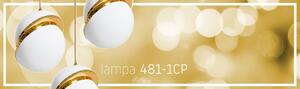 Stropna svjetiljka Akrilna kugla od bijelog zlata APP481-1CP