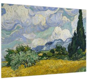 Slika - Vincent van Gogh, Wheat Field with Cypresses, reprodukcije (70x50 cm)