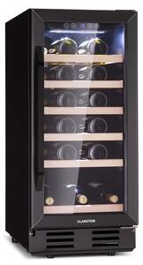 Klarstein Vinovilla 29 Ugradbeni, ugradbeni hladnjak za vino, 81 l / 29 boca, 1 zona, staklena vrata, inox