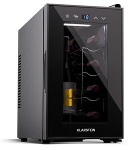 Klarstein Shiraz 8 Uno, vertikalni hladnjak za vino, 8 boca, 8 - 18 °C, kontrola na dodir