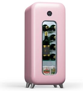Klarstein Shirley 15 Uno, hladnjak za vino, 15 boca, 5 - 20 °C, kontrola na dodir, retro
