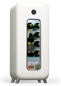 Klarstein Shirley 15 Uno, hladnjak za vino, 15 boca, 5 - 20 °C, kontrola na dodir, retro