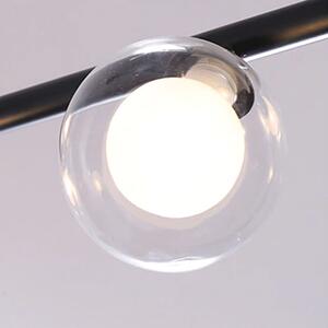 Stropna svjetiljka Metal Industrial staklo Crno APP754-8CP