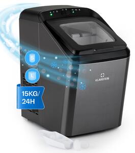 Klarstein Partytime, ledomat, prozirni led, 15 kg / 24 h, nehrđajući čelik