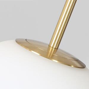 Viseća svjetiljka Zlatna staklena mliječna kugla APP655-3CP