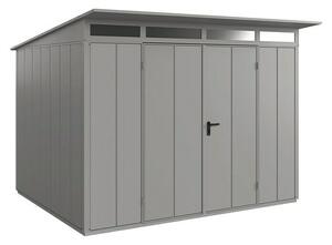 EcoStar Spremište Elegant-P Tip 3 (Vanjska širina uklj. krovni prevjes: 312,7 cm, Vanjska dubina uklj. krovni prevjes: 283,4 cm, Siva, Dvostruka vrata)